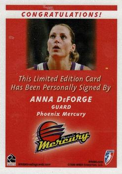 2006 Rittenhouse WNBA - Autographs #NNO Anna DeForge Back