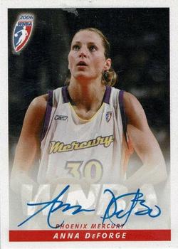 2006 Rittenhouse WNBA - Autographs #NNO Anna DeForge Front