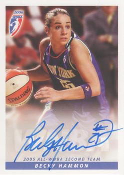 2006 Rittenhouse WNBA - Autographs #NNO Becky Hammon Front