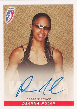 2006 Rittenhouse WNBA - Autographs #NNO Deanna Nolan Front