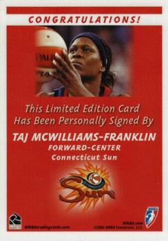 2006 Rittenhouse WNBA - Autographs #NNO Taj McWilliams-Franklin Back