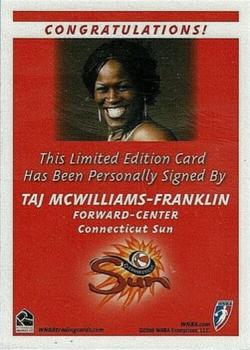 2006 Rittenhouse WNBA - Autographs #NNO Taj McWilliams-Franklin Back