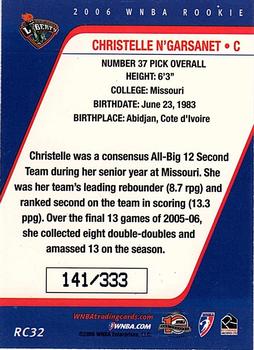2006 Rittenhouse WNBA - Rookies #RC32 Christelle N'Garsanet Back