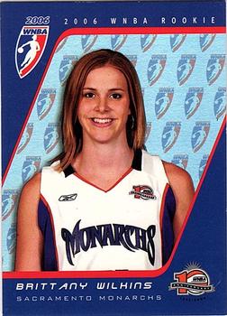 2006 Rittenhouse WNBA - Rookies #RC33 Brittany Wilkins Front