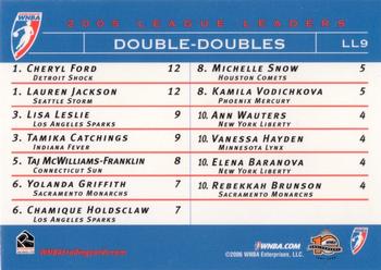 2006 Rittenhouse WNBA - League Leaders #LL9 Cheryl Ford / Lauren Jackson Back