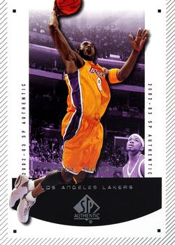 2002-03 SP Authentic #37 Kobe Bryant Front