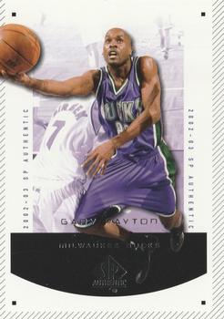 2002-03 SP Authentic #46 Gary Payton Front