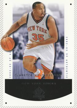 2002-03 SP Authentic #64 Clarence Weatherspoon Front