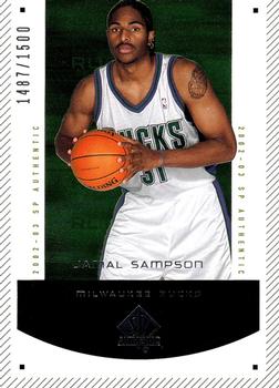 2002-03 SP Authentic #187 Jamal Sampson Front