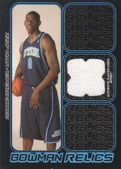 2006-07 Bowman - Relics #BR-RBR Ronnie Brewer Front
