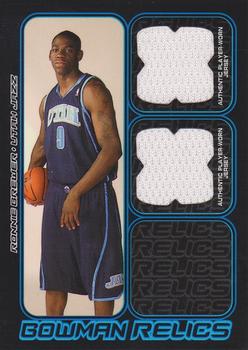 2006-07 Bowman - Relics Dual #BDR-RBR Ronnie Brewer Front