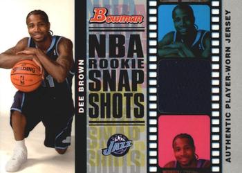 2006-07 Bowman - Rookie Snapshots Relics #RSR-DB Dee Brown Front