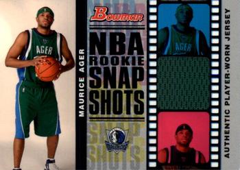 2006-07 Bowman - Rookie Snapshots Relics #RSR-MA Maurice Ager Front
