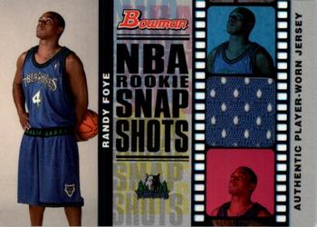2006-07 Bowman - Rookie Snapshots Relics #RSR-RF Randy Foye Front