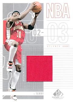 2002-03 SP Game Used #3 Jason Terry Front
