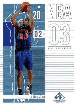 2002-03 SP Game Used #65 Allan Houston Front