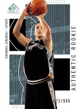 2002-03 SP Game Used #142 Emanuel Ginobili Front