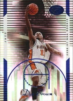2006-07 Bowman Elevation - Blue #126 Dee Brown Front