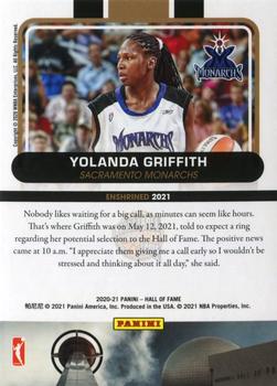 2021 Panini Basketball Hall of Fame #NNO Yolanda Griffith Back