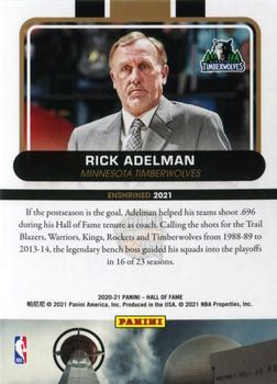 2021 Panini Basketball Hall of Fame #NNO Rick Adelman Back