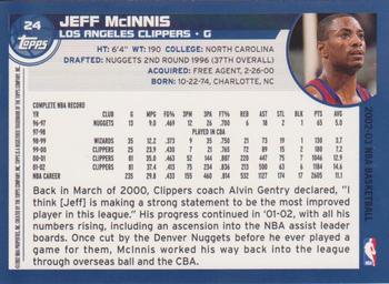 2002-03 Topps #24 Jeff Mcinnis Back
