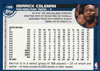 2002-03 Topps #125 Derrick Coleman Back