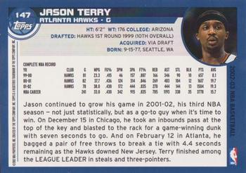 2002-03 Topps #147 Jason Terry Back