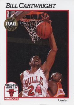 1991-92 Hoops Chicago Bulls Team Night Sheet SGA #NNO Bill Cartwright Front