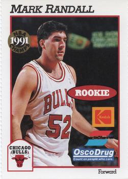 1991-92 Hoops Chicago Bulls Team Night Sheet SGA #NNO Mark Randall Front