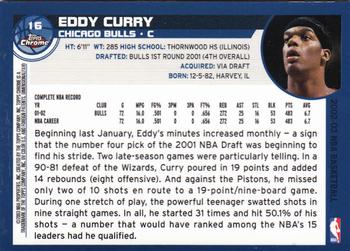 2002-03 Topps Chrome #16 Eddy Curry Back