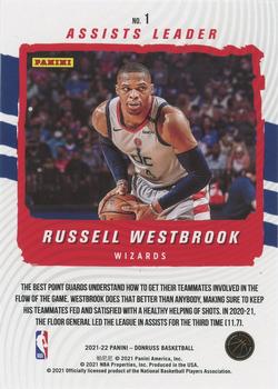2021-22 Donruss - Production Line #1 Russell Westbrook Back