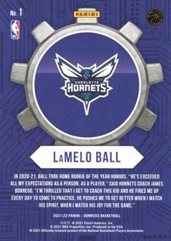 2021-22 Donruss - Craftsmen Press Proof #1 LaMelo Ball Back