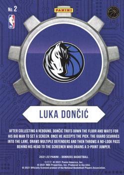 2021-22 Donruss - Craftsmen Press Proof #2 Luka Doncic Back