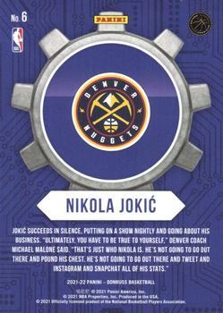 2021-22 Donruss - Craftsmen Press Proof Purple #6 Nikola Jokic Back