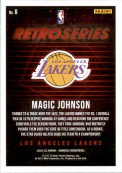2021-22 Donruss - Retro Series #6 Magic Johnson Back