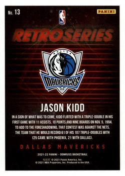 2021-22 Donruss - Retro Series #13 Jason Kidd Back