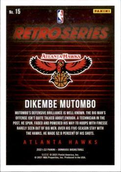 2021-22 Donruss - Retro Series #15 Dikembe Mutombo Back