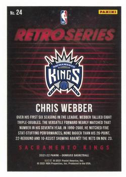 2021-22 Donruss - Retro Series #24 Chris Webber Back