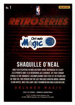 2021-22 Donruss - Retro Series Press Proof #1 Shaquille O'Neal Back