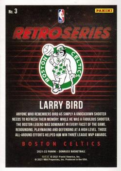 2021-22 Donruss - Retro Series Press Proof #3 Larry Bird Back