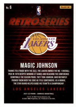 2021-22 Donruss - Retro Series Press Proof #6 Magic Johnson Back