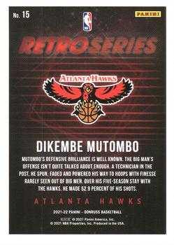 2021-22 Donruss - Retro Series Press Proof #15 Dikembe Mutombo Back