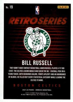 2021-22 Donruss - Retro Series Press Proof #19 Bill Russell Back