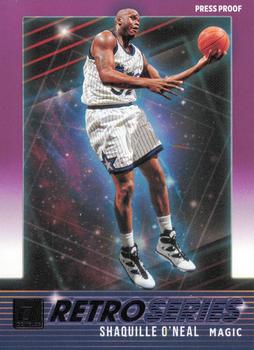 2021-22 Donruss - Retro Series Press Proof Purple #1 Shaquille O'Neal Front