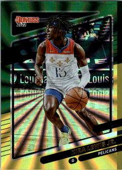 2021-22 Donruss - Holo Green and Yellow Laser #18 Kira Lewis Jr. Front