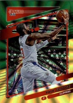 2021-22 Donruss - Holo Green and Yellow Laser #32 Paul George Front