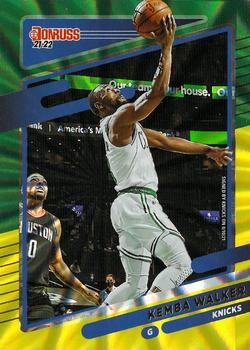 2021-22 Donruss - Holo Green and Yellow Laser #67 Kemba Walker Front