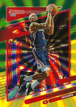 2021-22 Donruss - Holo Green and Yellow Laser #81 Bradley Beal Front