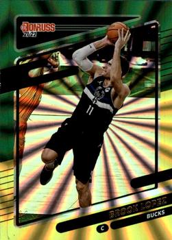 2021-22 Donruss - Holo Green and Yellow Laser #88 Brook Lopez Front