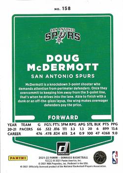 2021-22 Donruss - Holo Green and Yellow Laser #158 Doug McDermott Back